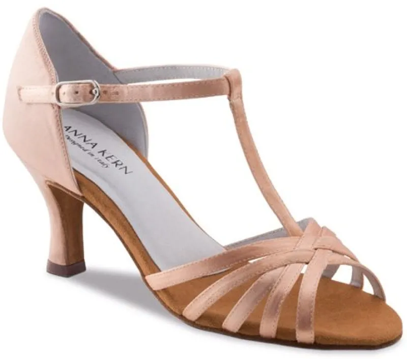 anna_kern_flesh_satin_dan_0.webp Dansebutikken Anna Kern flesh satin dansesko med t- rem>Dame Brudesko | Salsasko Damer