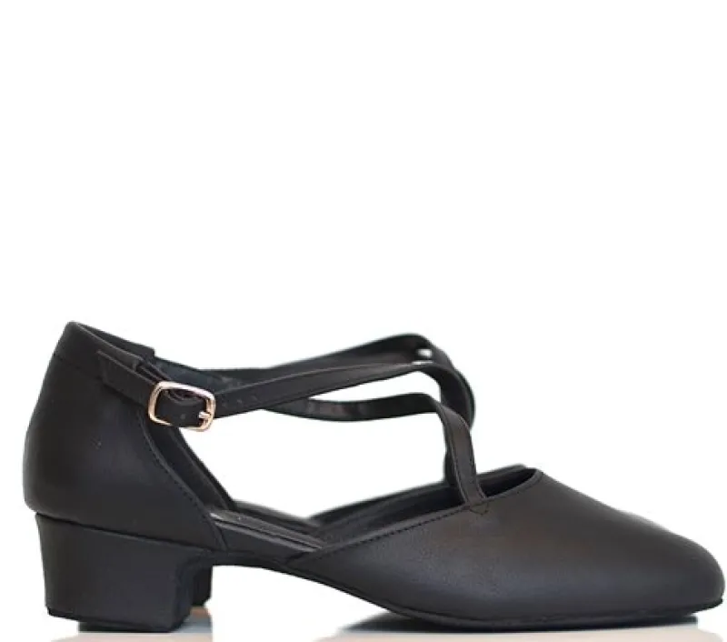 anniel_danseskotrningssko_3-1.webp Dansebutikken Anniel dansesko/træningssko m.kryds rem - 2181>Dame Folkedansesko Damer | Salsasko Damer