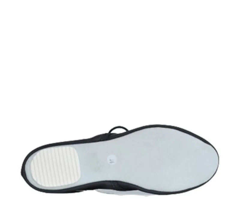 anniel_sort_snre_gymnasti_1-1.webp Dansebutikken Anniel sort snøre gymnastiksko skind med hæl> Gymnastiksko Voksne