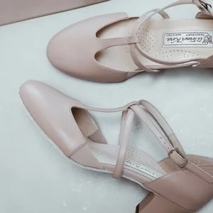 Dansebutikken Beige skind Naia dame dansesko Werner Kern>Dame Tangosko Damer | Social Dansesko