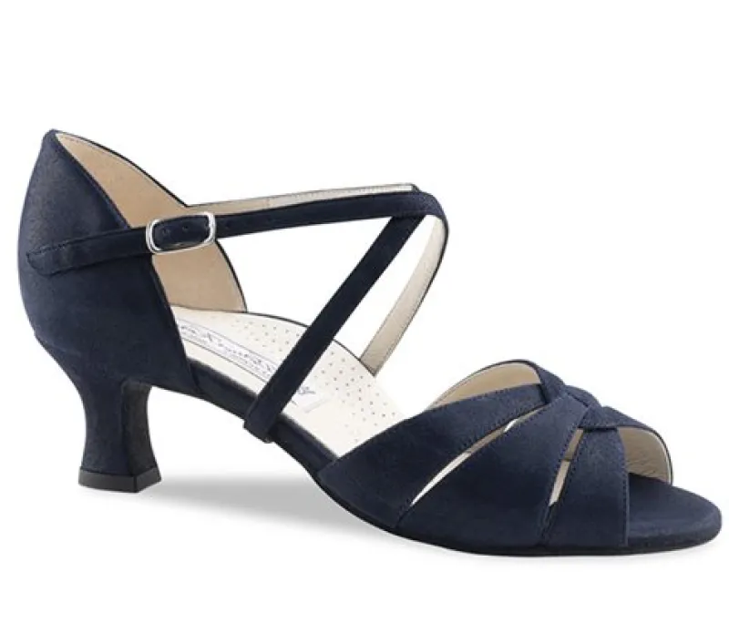 bl_ebony_dansesko_i_ruski_0.webp Dansebutikken Blå Ebony dansesko i ruskind Werner Kern>Dame Salsasko Damer | Tangosko Damer