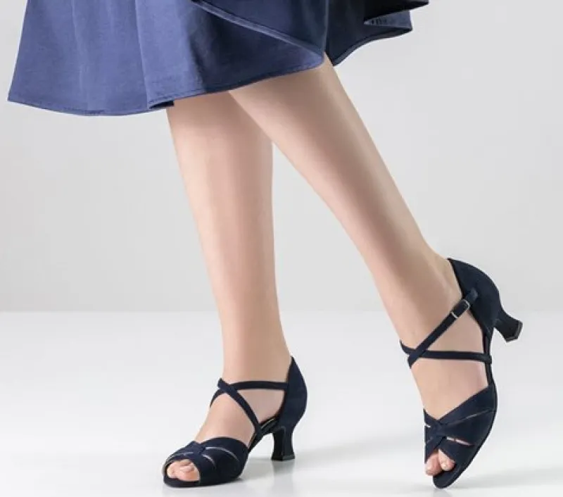 bl_ebony_dansesko_i_ruski_3.webp Dansebutikken Blå Ebony dansesko i ruskind Werner Kern>Dame Salsasko Damer | Tangosko Damer