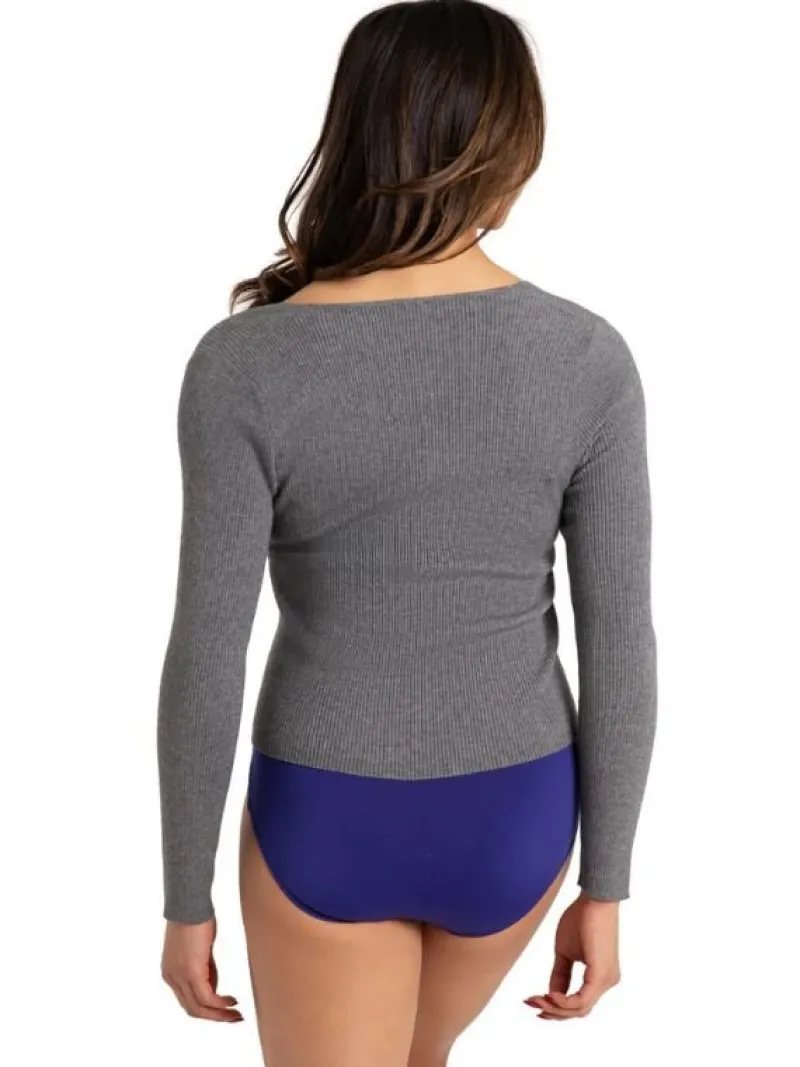 bld_gr_strik_fra_capezio_0.webp Dansebutikken Blød grå strik fra Capezio>Dame Ballet Strik Damer