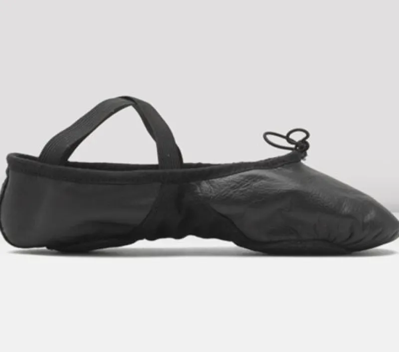 bloch_blde_sorte_balletsk_1.webp Dansebutikken Bloch bløde sorte balletsko med split sål> Balletsko Bløde