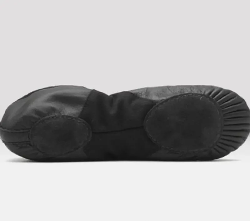 bloch_blde_sorte_balletsk_2.webp Dansebutikken Bloch bløde sorte balletsko med split sål> Balletsko Bløde