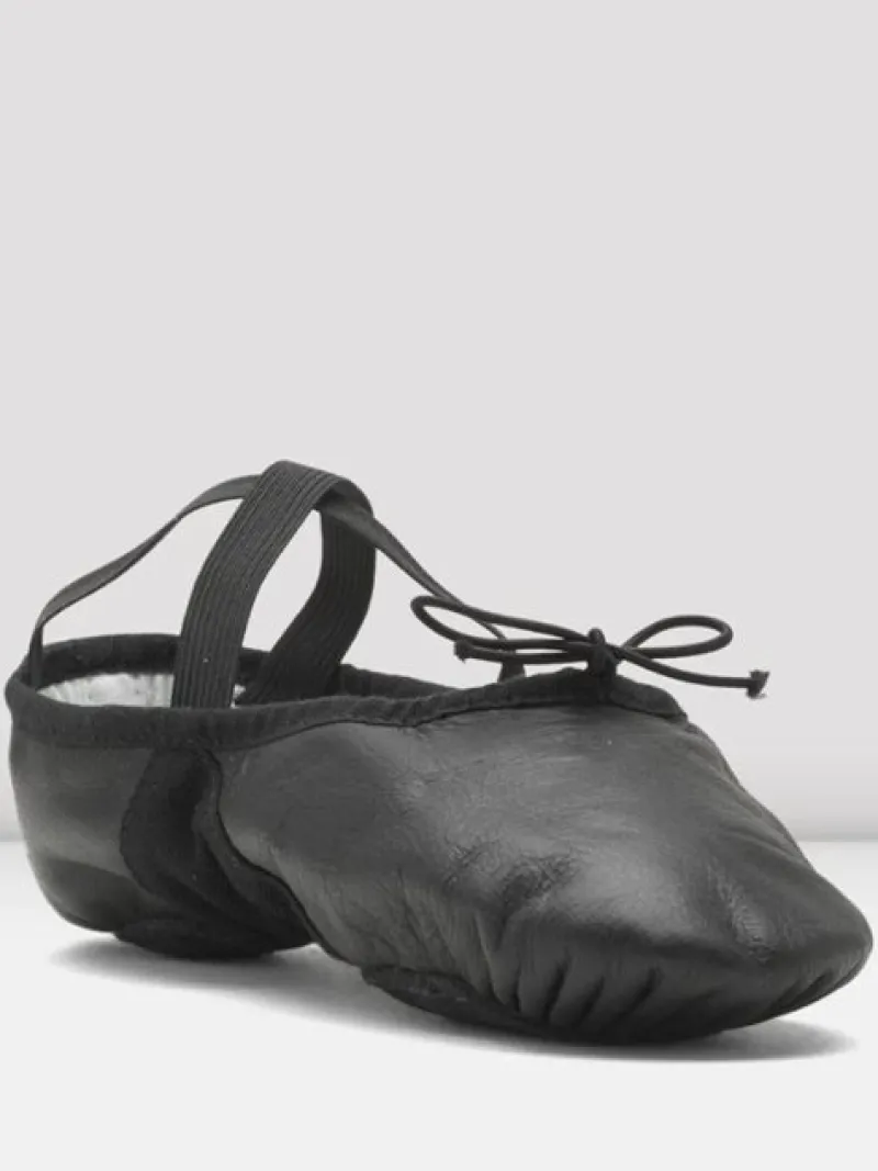 bloch_blde_sorte_balletsk_3.webp Dansebutikken Bloch bløde sorte balletsko med split sål> Balletsko Bløde