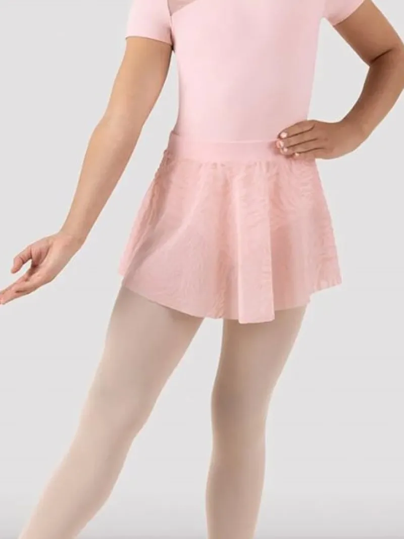 bloch_rosa_mesh_pull_on_s_1.webp Dansebutikken Bloch rosa mesh pull on skørt til piger>Børn Gymnastikkjole Piger | Ballet Underdele Børn