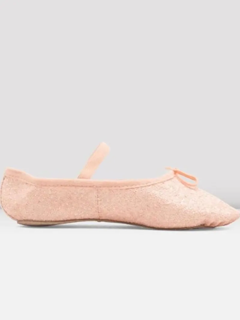 bloch_rosa_skind_balletsk_3.webp Dansebutikken Bloch rosa skind balletsko med glimmer> Balletsko Bløde