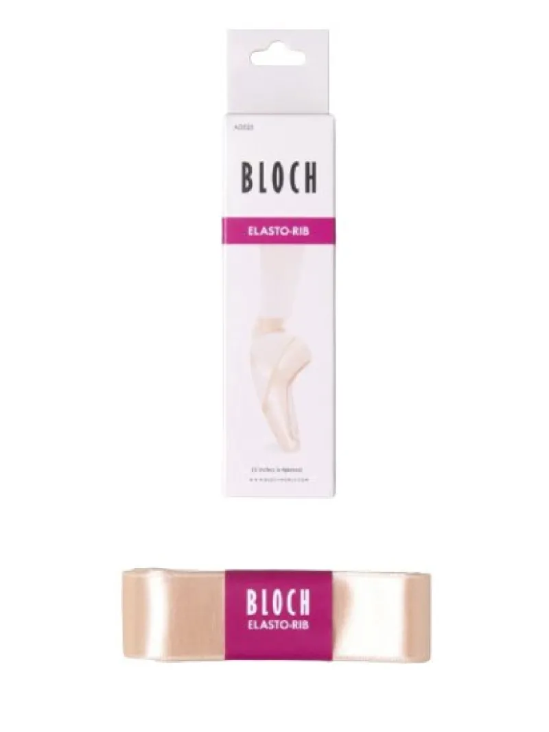 bloch_satin_bnd_m_indsyet_0.webp Dansebutikken Bloch satin bånd m. indsyet elastik> Balletsko Tilbehør