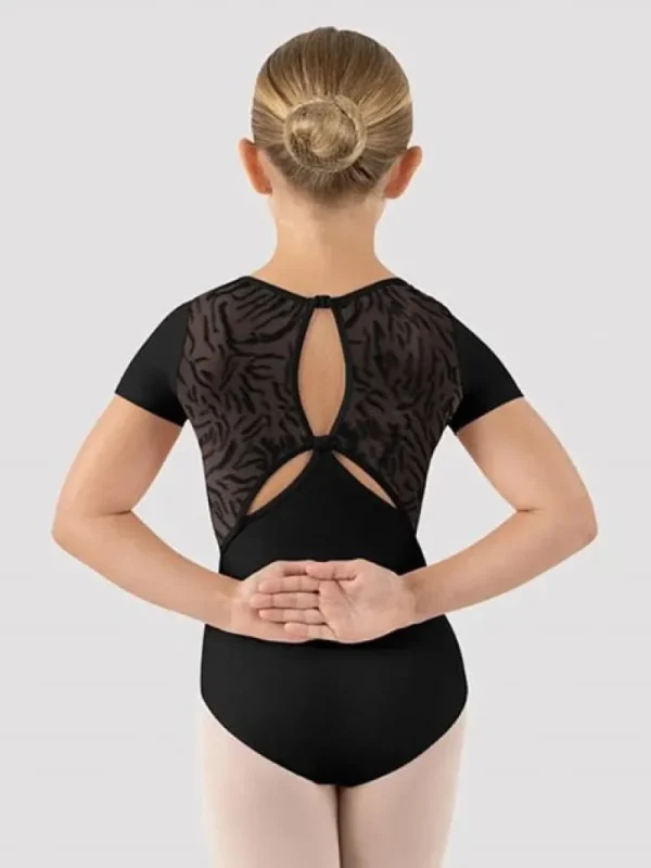 Dansebutikken Bloch sort dragt med flotte udskæringer og mesh>Børn Dragter Piger | Balletdragter Børn