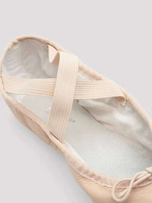 Dansebutikken Bloch springsko/ soft balletsko rosa splitsål> Balletsko Bløde