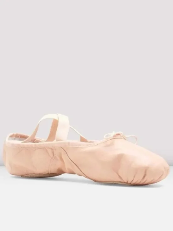 Dansebutikken Bloch springsko/ soft balletsko rosa splitsål> Balletsko Bløde