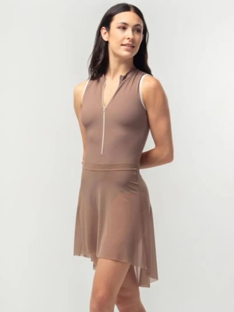 brunt_pull_on_mesh_skrt_f_2.webp Dansebutikken Brunt pull on mesh skørt fra Mara Dancewear>Dame Skørter Til Skøjteløb | Ballet Underdele Damer