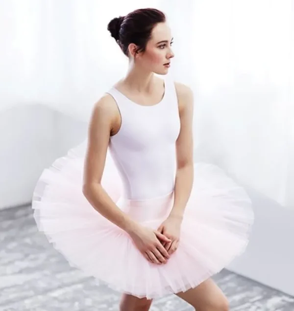 Dansebutikken Capezio kort hvid tutu skørt til damer>Dame Ballet Underdele Damer