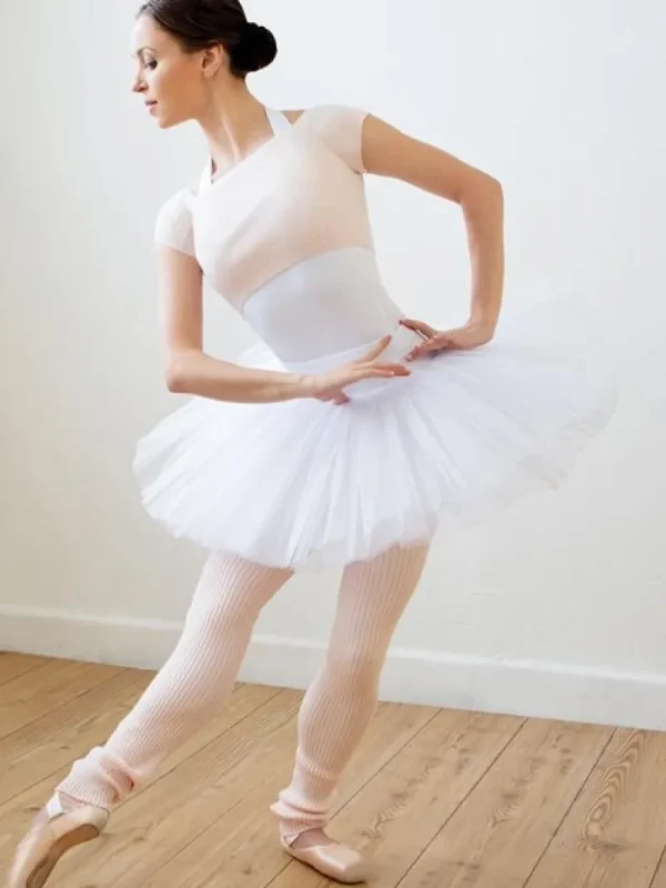 Dansebutikken Capezio kort hvid tutu skørt til damer>Dame Ballet Underdele Damer