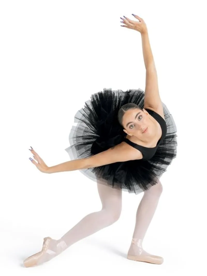 capezio_kort_sort_tutu_sk_2.webp Dansebutikken Capezio kort sort tutu skørt til damer>Dame Ballet Underdele Damer