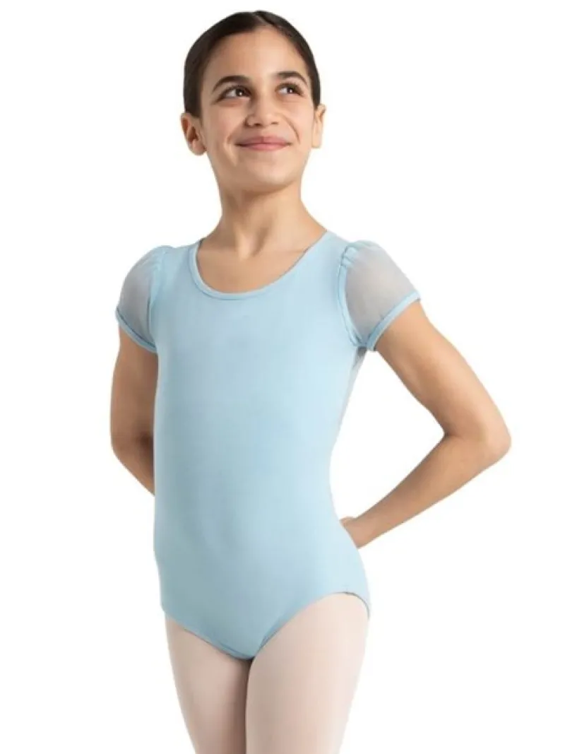 capezio_lysebl_dragt_med__0-2.webp Dansebutikken Capezio lyseblå dragt med puf ærmer til piger>Børn Dragter Piger | Balletdragter Børn