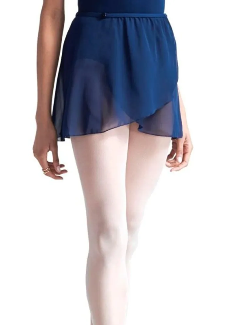 capezio_navy_chiffon_wrap_0.webp Dansebutikken Capezio navy chiffon wrap skirt>Dame Underdele Damer | Ballet Underdele Damer