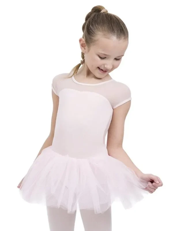 Dansebutikken Capezio rosa dragt med påsyet tutu skørt>Børn Balletkjole Piger