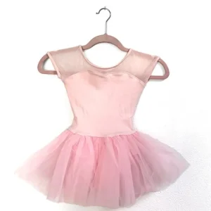 Dansebutikken Capezio rosa dragt med påsyet tutu skørt>Børn Balletkjole Piger