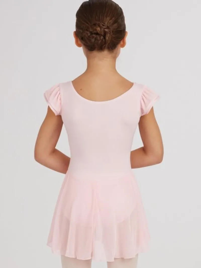 capezio_rosa_dragt_mskrt__2.webp Dansebutikken Capezio rosa dragt m.skørt og puf ærmer til piger>Børn Gymnastikkjole Piger | Balletkjole Piger