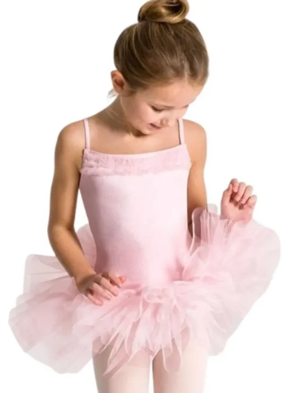 Dansebutikken Capezio rosa tutudragt med flæser>Børn Balletkjole Piger