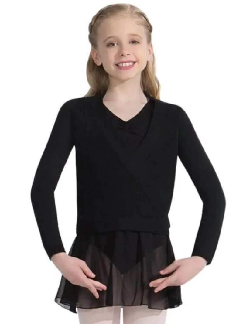 capezio_sort_sl_om_cardig_0.webp Dansebutikken Capezio sort slå om cardigan>Børn Overdele Piger | Ballet Toppe Børn