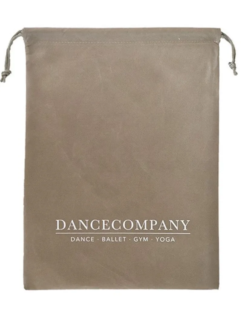 dancecompany_sandfarvet_s_0.webp Dansebutikken Dancecompany sandfarvet skopose med logo> Dansetasker | Dansesko Tilbehør