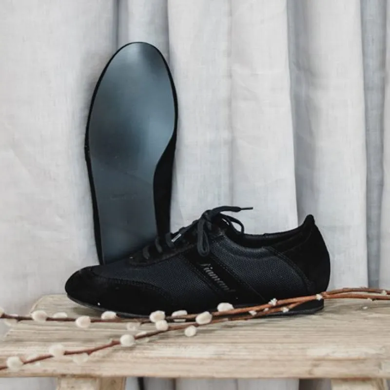 diamant_sorte_dansesneake_1.webp Dansebutikken Diamant sorte dansesneaker vario spin sål til herrer> Tangosko Herrer | Salsasko Herrer