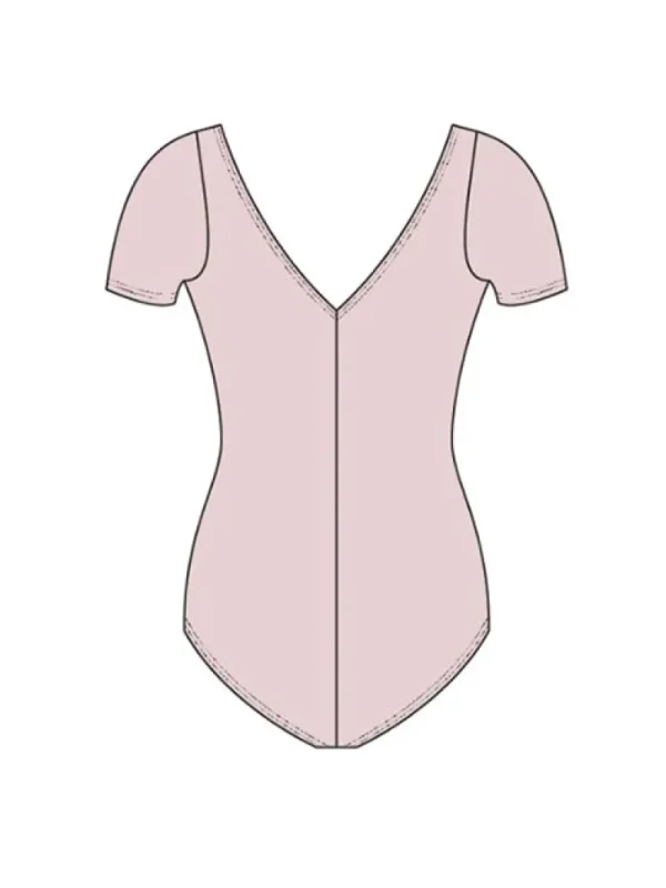 Dansebutikken Dragt med korte ærmer i lyserød fra Wear Moi>Dame Balletdragter Damer