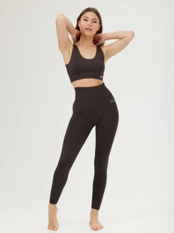 Dansebutikken Drop of mindfulness seamless leggings i brun> Pilates Bukser/leggings | Yogabukser