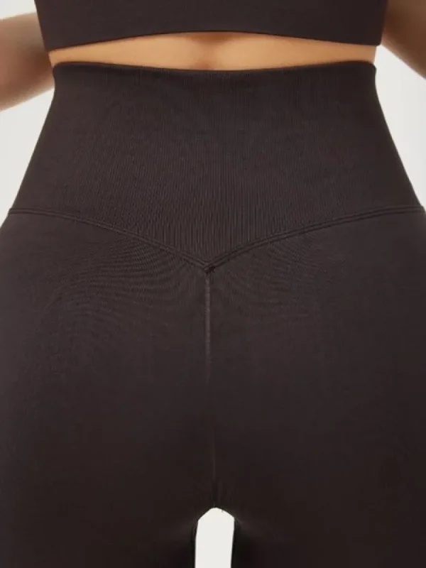 Dansebutikken Drop of mindfulness seamless leggings i brun> Pilates Bukser/leggings | Yogabukser