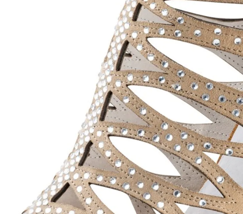 flot_anna_kern_beige_dans_2.webp Dansebutikken Flot Anna Kern beige dansesko med rhinsten>Dame Salsasko Damer | Tangosko Damer