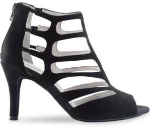 Dansebutikken Flot Anna Kern sort spændende dansesko>Dame Salsasko Damer | Tangosko Damer