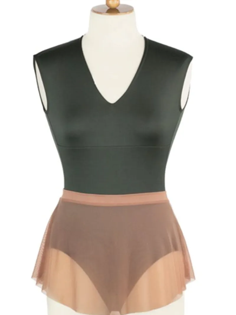 flot_kort_cafe_au_lait_ba_3.webp Dansebutikken Flot kort cafe au lait balletskørt fra balletrosa>Dame Ballet Underdele Damer