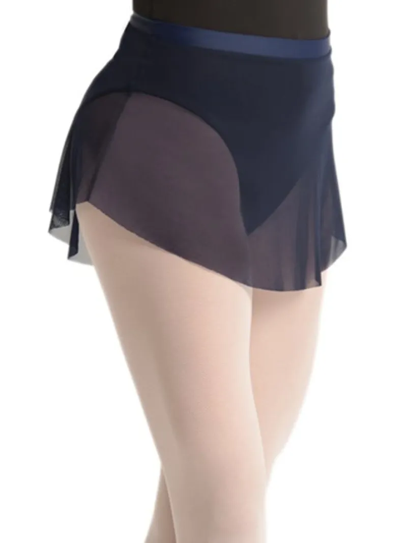 flot_kort_marineblt_balle_1.webp Dansebutikken Flot kort marineblåt balletskørt fra BalletRosa>Dame Ballet Underdele Damer