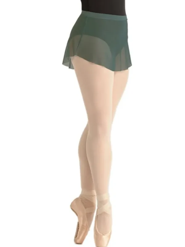 Dansebutikken Flot kort olivengrøn balletskørt fra BalletRosa>Dame Ballet Underdele Damer