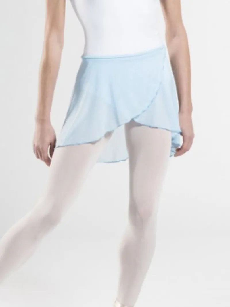 flot_lysebl_wrap_skrt_fra_1.webp Dansebutikken Flot lyseblå wrap skørt fra WearMoi>Dame Ballet Underdele Damer