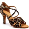 Dansebutikken Flot salsa/latinsko leopard Mia International>Dame Salsasko Damer | Latinsko Damer