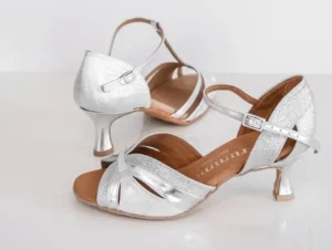 Dansebutikken Flot sølv dansesko til tango/salsa/latin med 5 cm hæl>Dame Salsasko Damer | Latinsko Damer