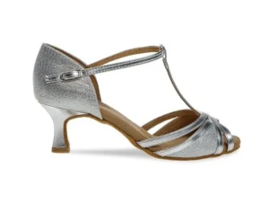 Dansebutikken Flot sølv dansesko til tango/salsa/latin med 5 cm hæl>Dame Salsasko Damer | Latinsko Damer