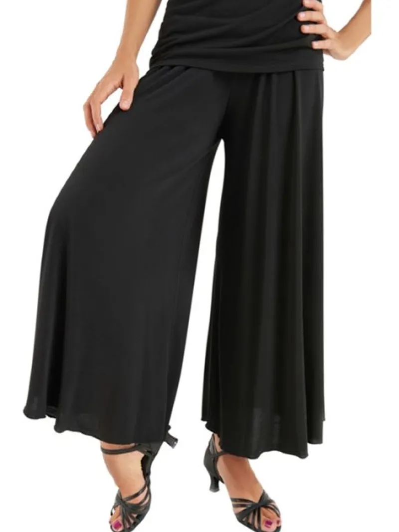 flotte_sorte_bukser_mvidd_0.webp Dansebutikken Flotte sorte bukser m.vidde - Ready4dance>Dame Danseunderdele Damer