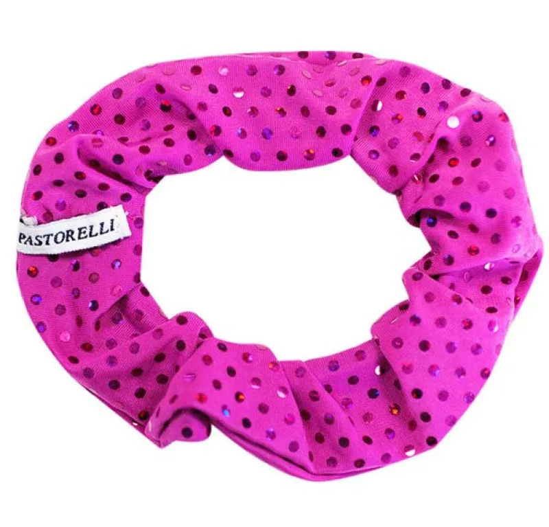 fuchsia_hrelastik_med_try_0.webp Dansebutikken Fuchsia hårelastik med trykte palietter> Rhinsten/smykker | Gymnastik Hårtilbehør