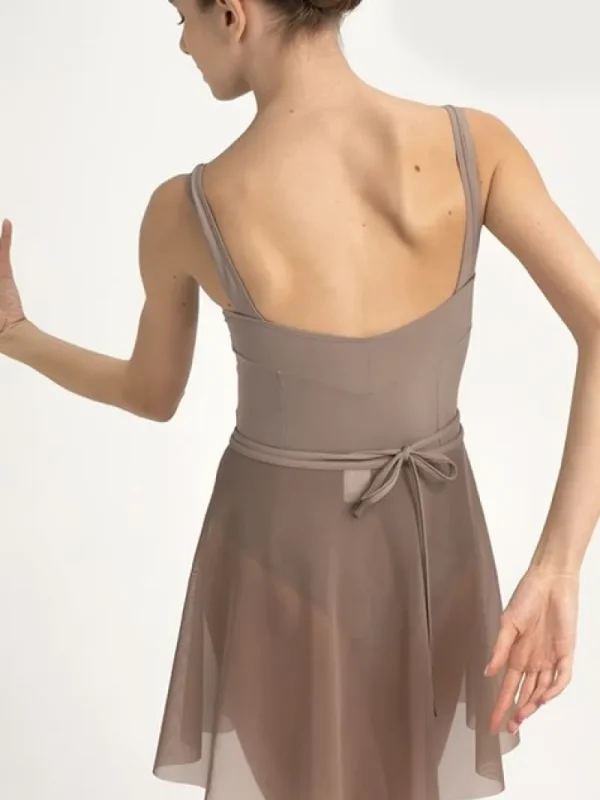 Dansebutikken Grishko dragt i coffee med rynk og prinsesse sømme>Dame Balletdragter Damer