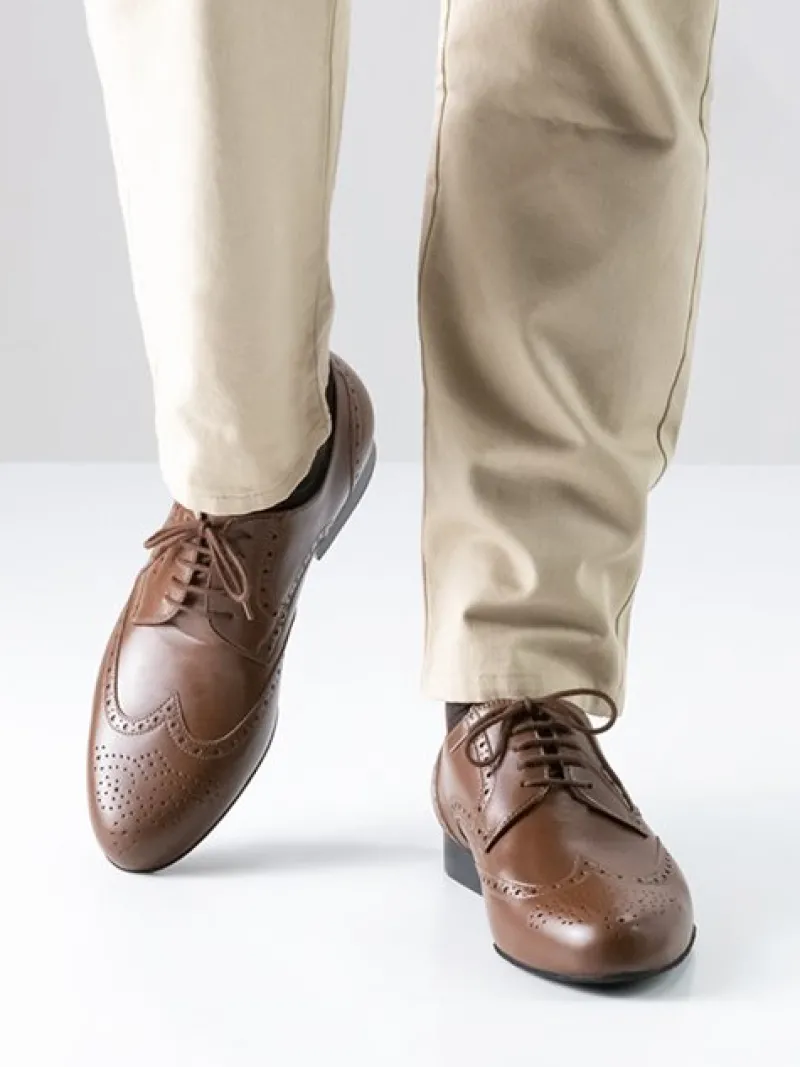 herre_dansesko_cognac_far_1.webp Dansebutikken Herre dansesko cognac farvet skind Werner Kern> Tangosko Herrer | Salsasko Herrer