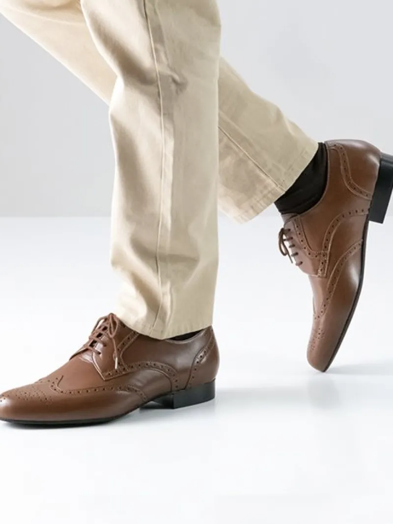 herre_dansesko_cognac_far_3.webp Dansebutikken Herre dansesko cognac farvet skind Werner Kern> Tangosko Herrer | Salsasko Herrer