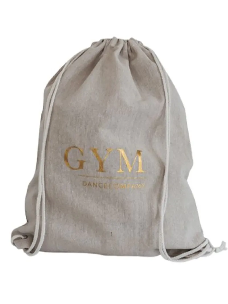 hr_rygskmulepose_med_guld_0-2.webp Dansebutikken Hør rygsæk/mulepose med guld GYM skrift> Andet Til Gymnastik