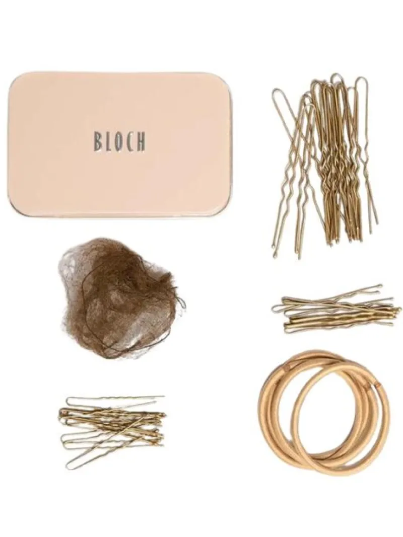 hrkit_lysbrun_i_metalkass_0.webp Dansebutikken Hårkit lysbrun i metalkasse fra BLOCH> Gymnastik Hårtilbehør | Hårtilbehør Til Ballet