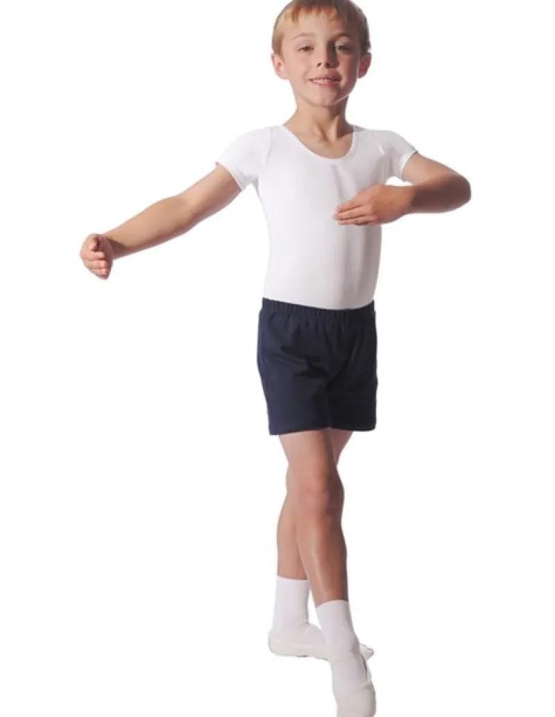 hvid_body_med_kort_rme_ti_2.webp Dansebutikken Hvid body med kort ærme til ballet drenge>Børn Ballettøj Drenge