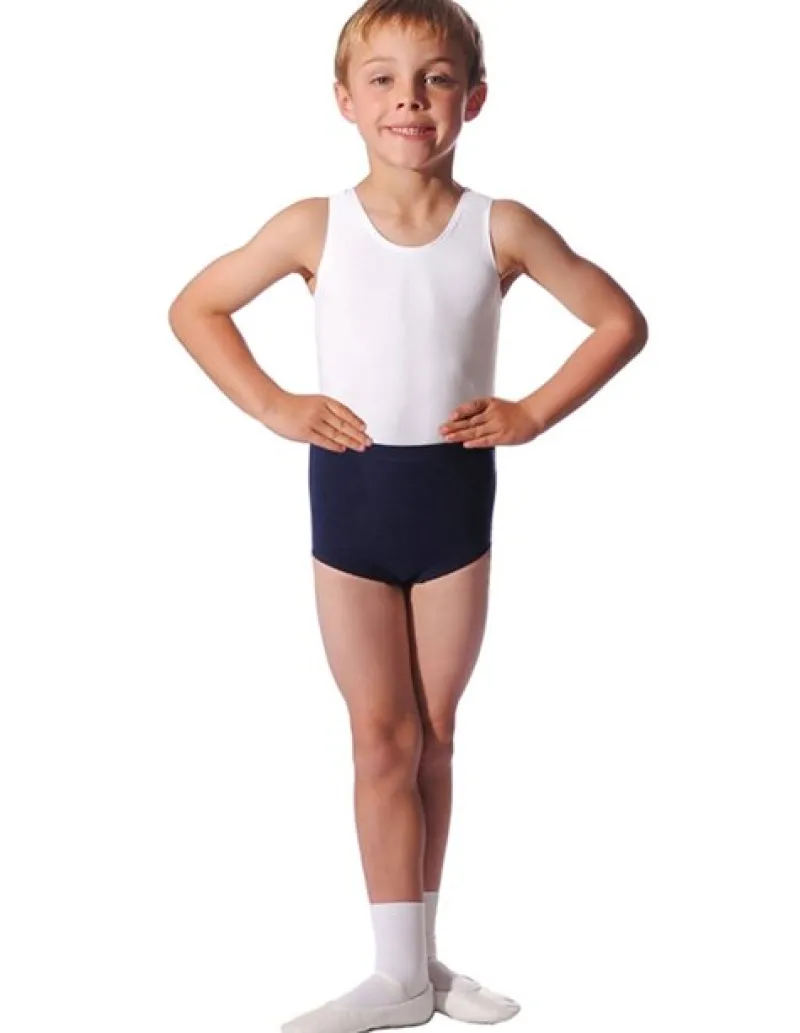 hvid_tank_body_til_ballet_0.webp Dansebutikken Hvid tank body til ballet drenge/herre>Børn Ballettøj Drenge